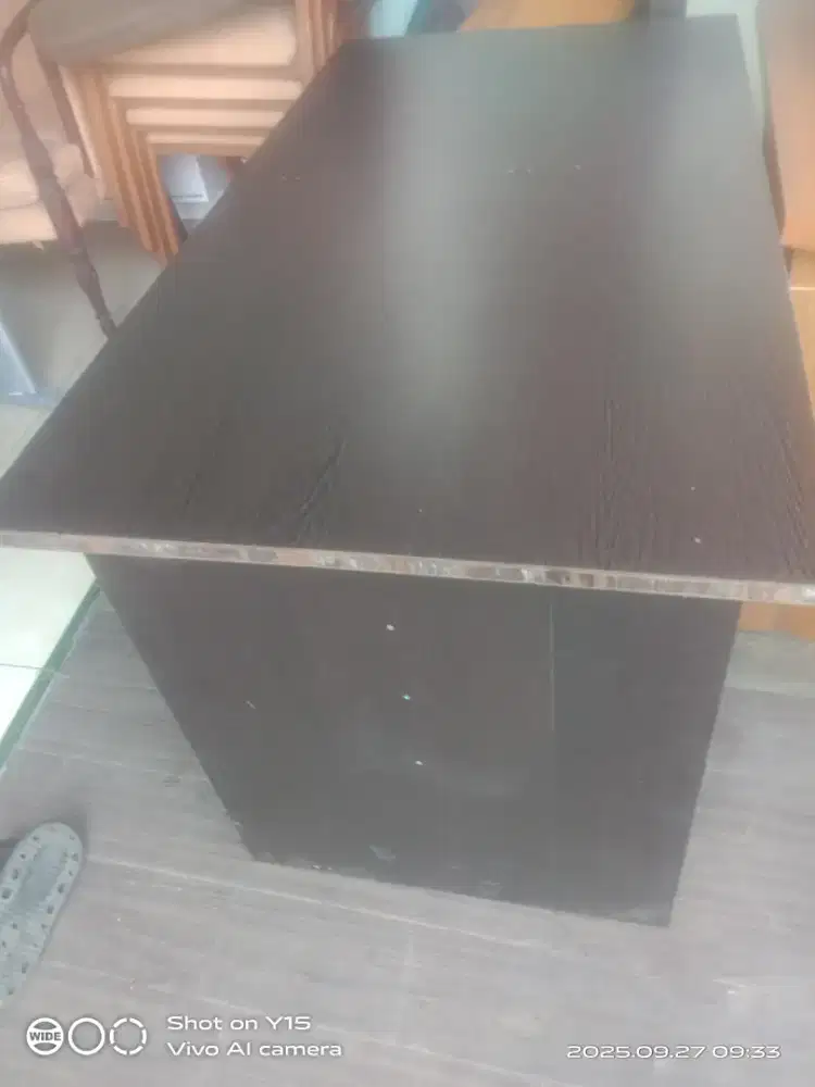 Jual meja meja triplek motip bahan hapel
