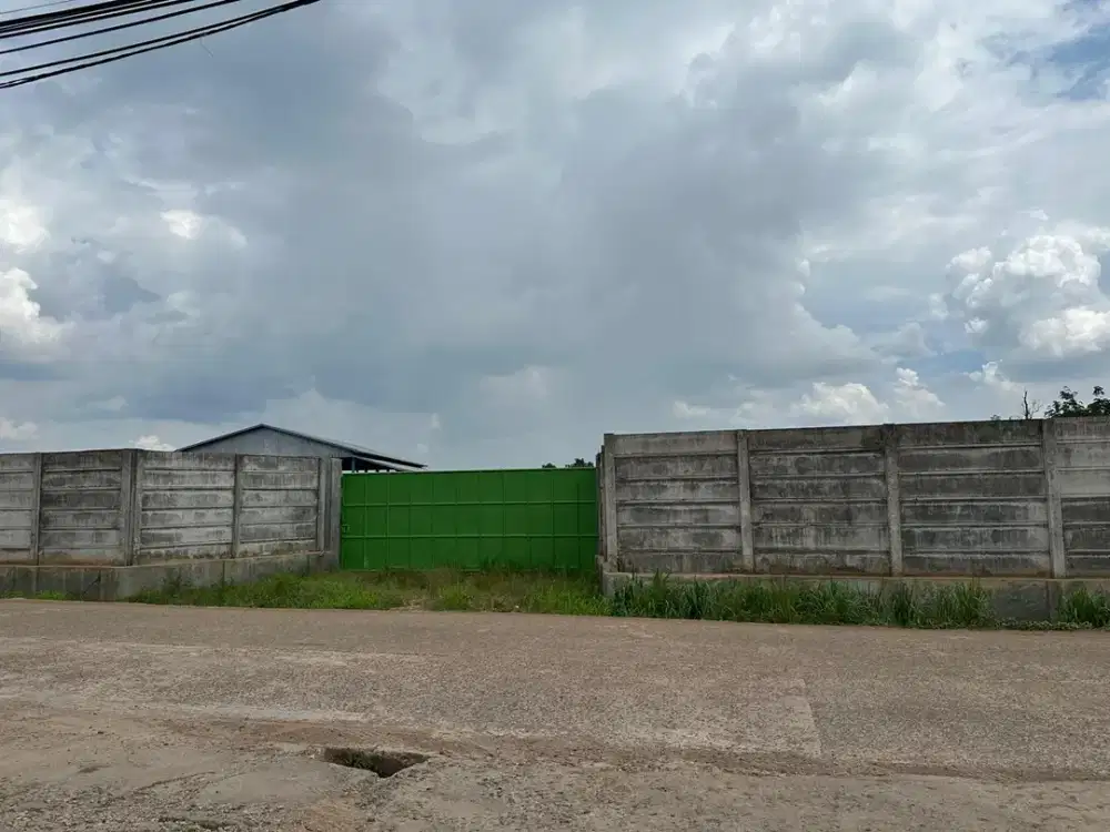 Tanah disewakan luas 6,720 m2 super strategis lokasi Alang-alang lebar