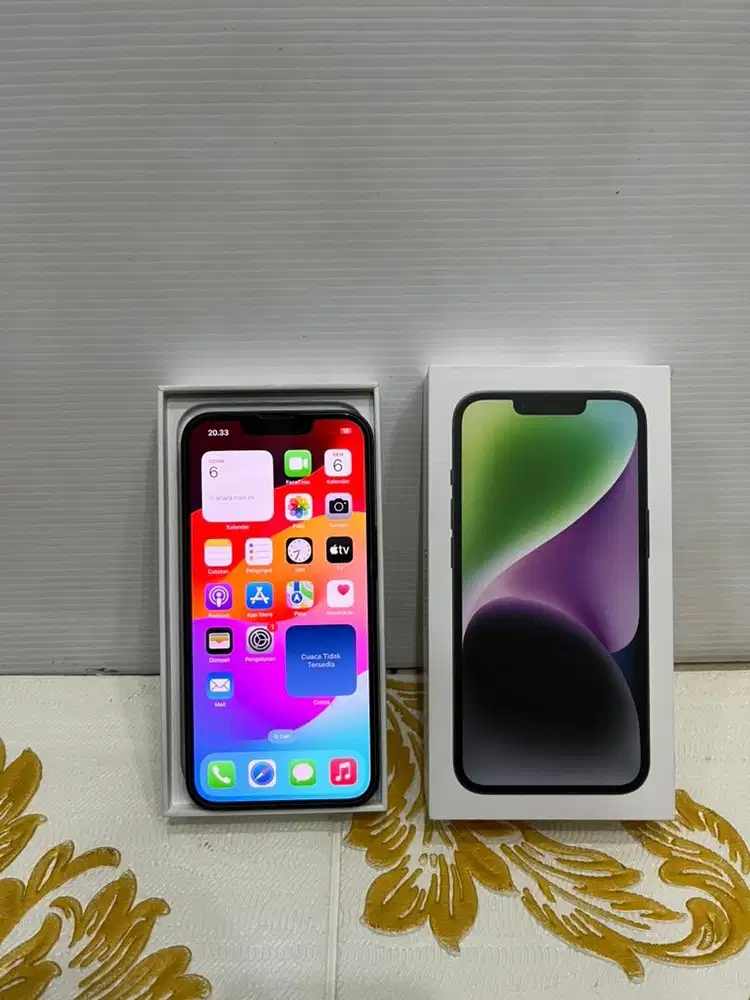 iPhone 14 Black 128GB Second Fullset Original