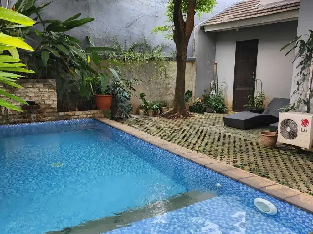 Rumah Mewah Citra Indah City Siap Huni Kolam Renang Nuansa Villa Bali