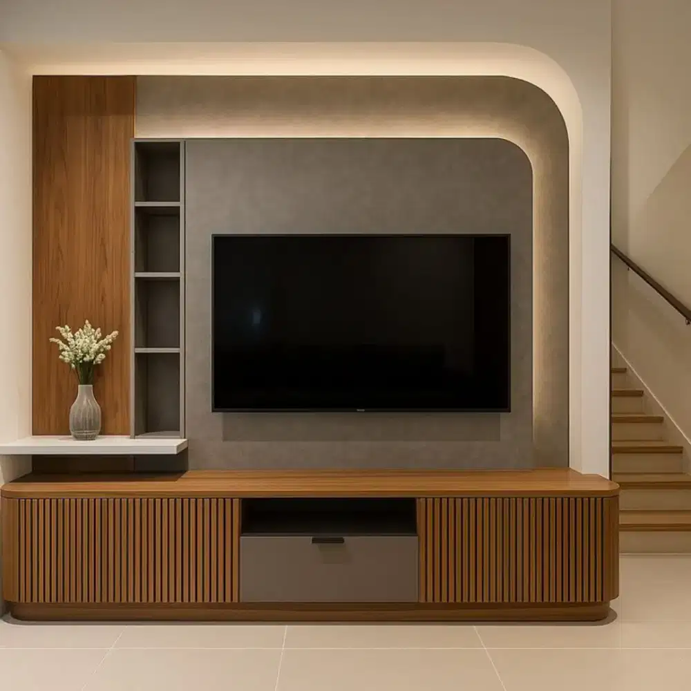 Backdrop tv / meja tv