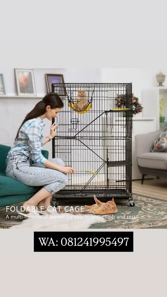 Kandang Kucing 3 tingkat