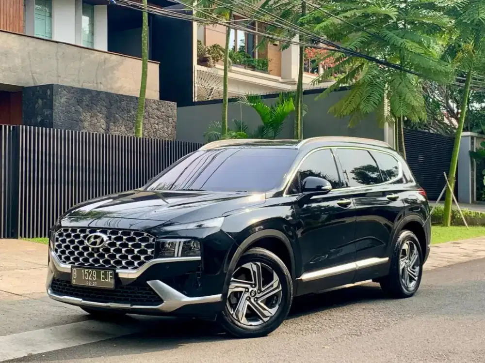 Hyundai SANTA FE 2.2D Signature AT 2021 DIESEL HITAM SIAP PAKAI