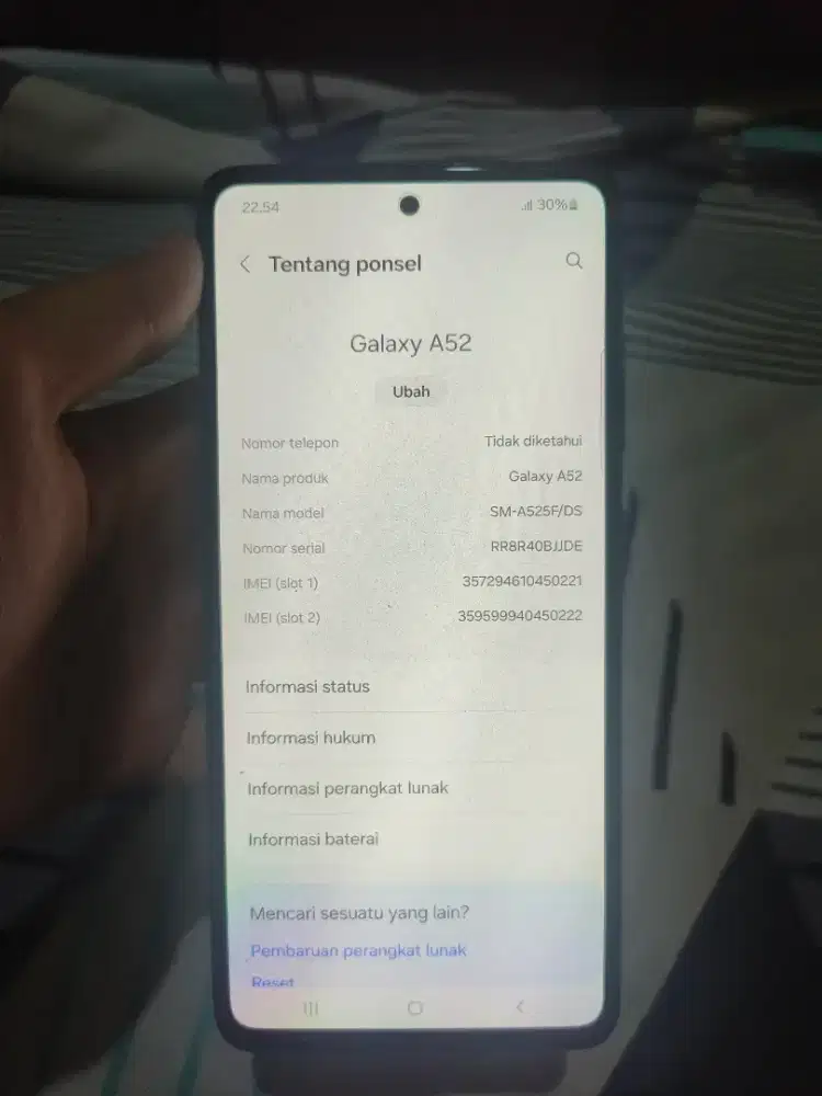 Samsung A52 4G ram 8/256 GB