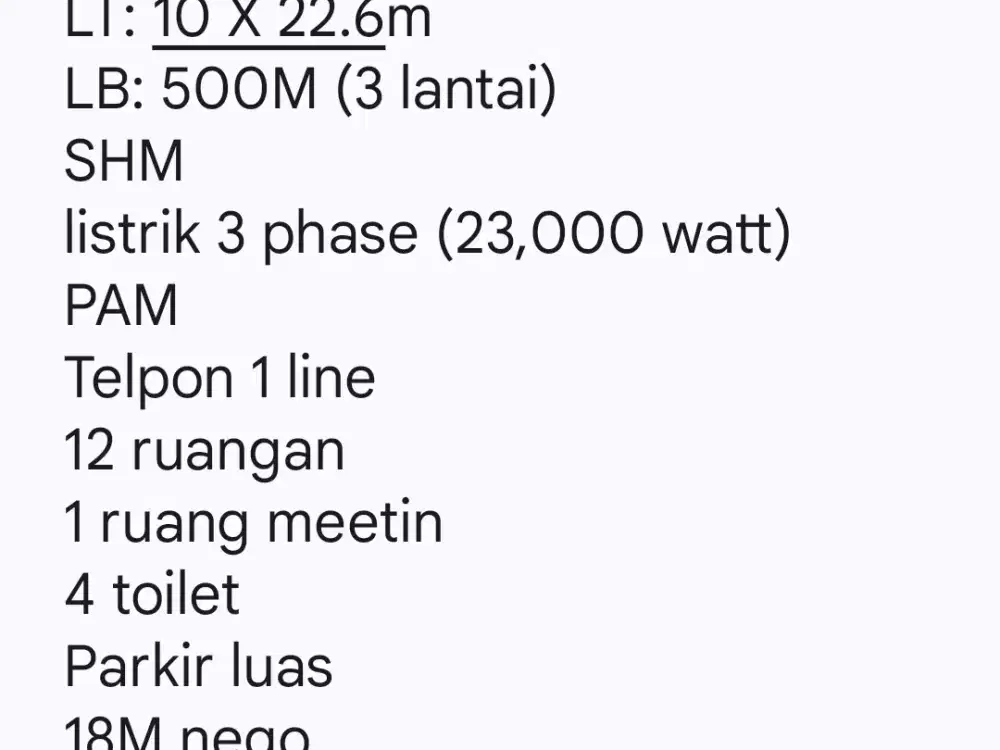 JUAL CEPAT GEDUNG KANTOR SUNTER 3 LANTAI, LOKASI STRATEGIS PARKIR LUAS