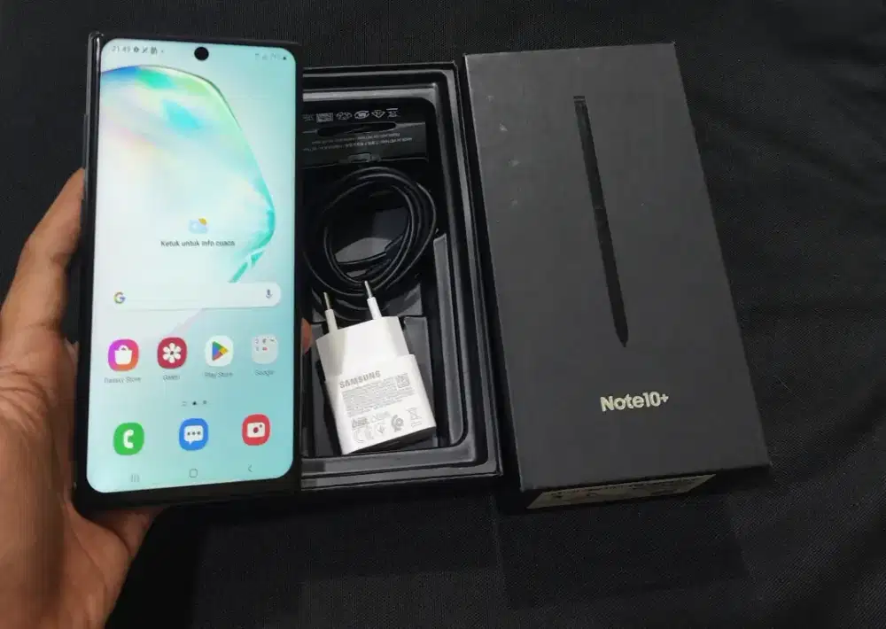 Samsung Note 10plus Ram 12/256gb fullset