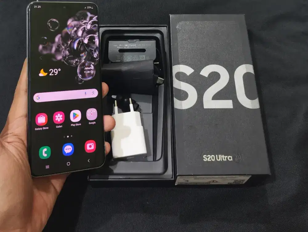 Samsung S20Ultra Ram 12/128gb fullset