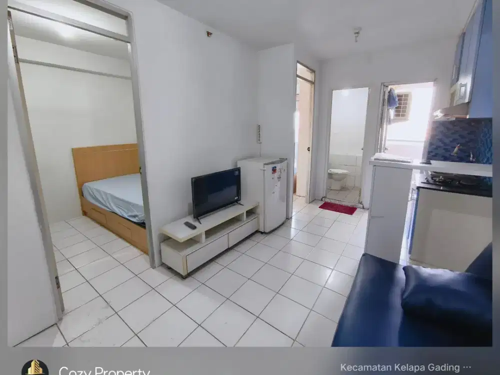 DIJUAL MURAH APARTEMEN GADING NIAS 2 KMR FURNISH LT RENDAH SHM