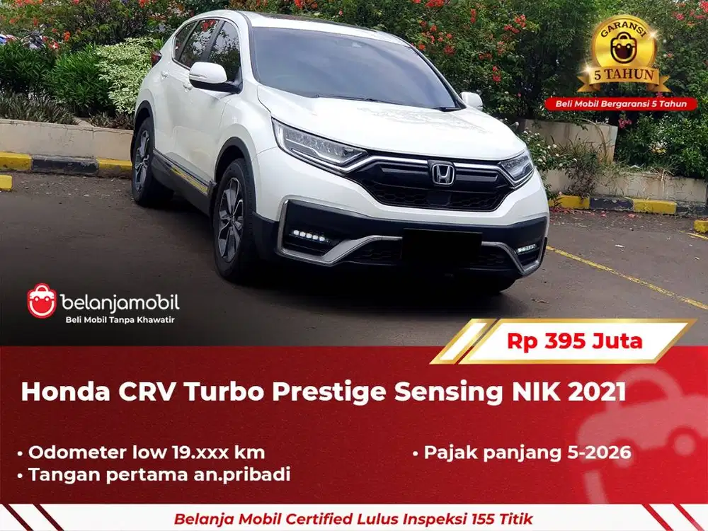 [ GARANSI 5TH ] Honda CRV CR-V CR V Turbo Prestige Sensing 2021/2022
