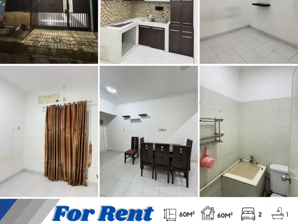 Disewakan Rumah Murah!!! Lokasi Strategis di Poris Residence, Cipondoh Tangerang, 28jt/thn