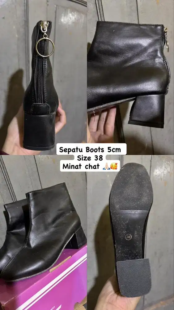 Sepatu boots wanita
