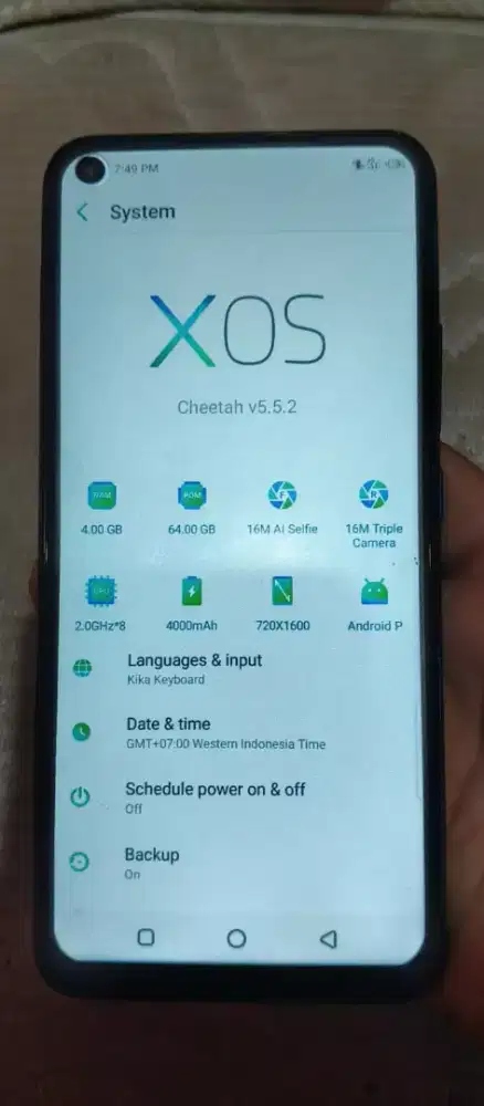 Infinix S5 Lite - Ram 4/64