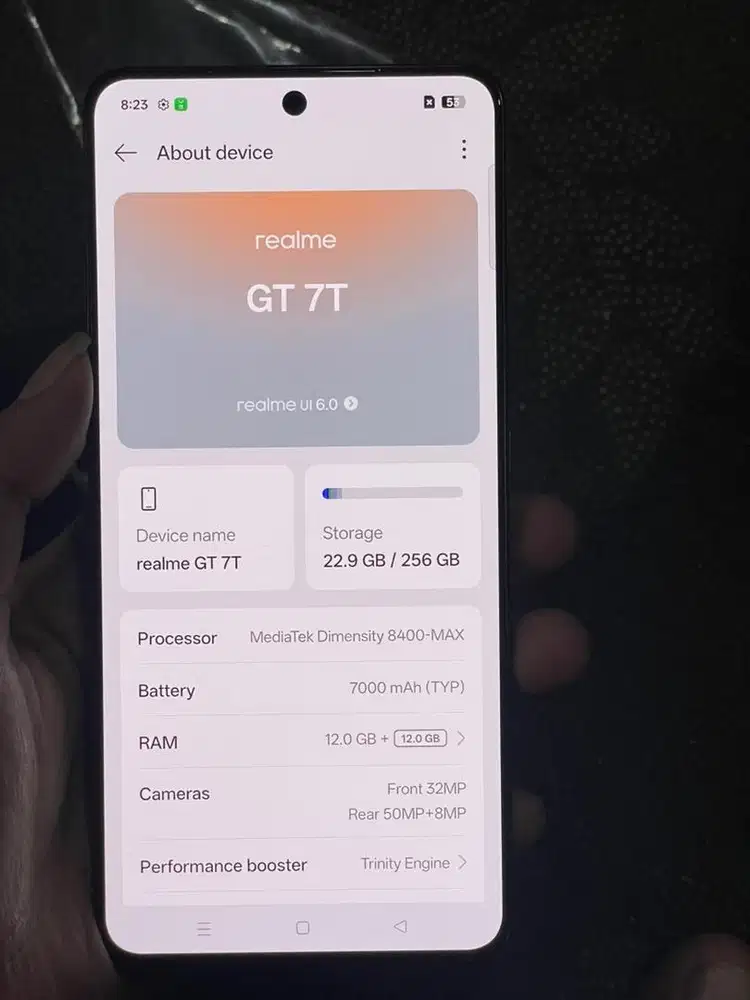 Realme Gt7T 5G Hp-Cas ram 12/256Gb