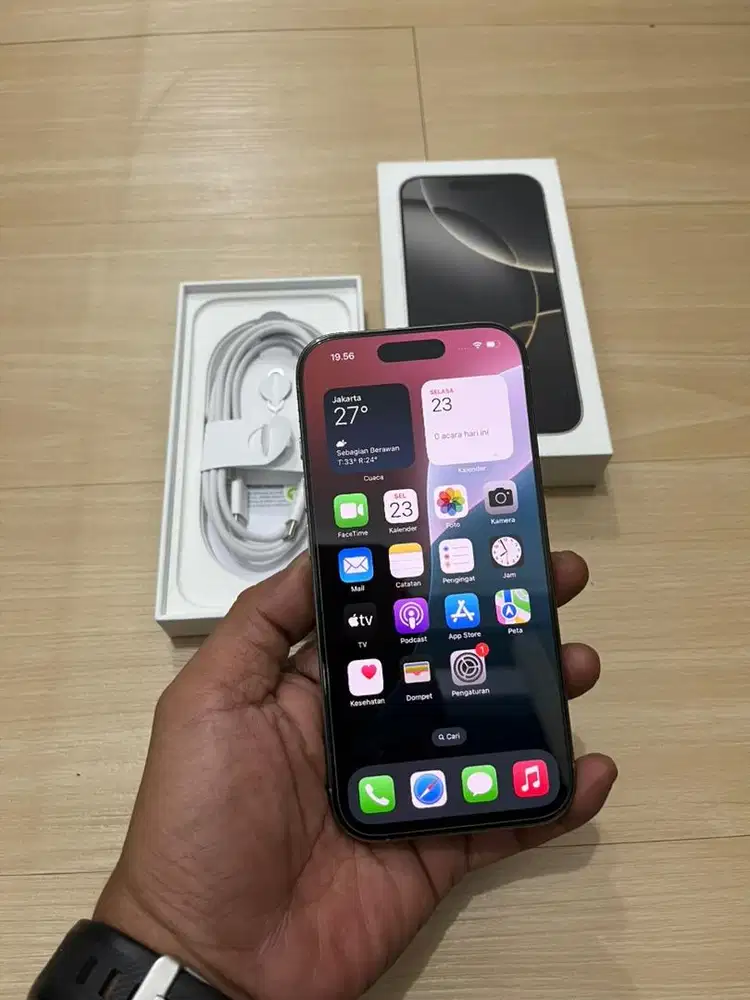 Iphone 16 Pro 256 Ibox Mulus Fullset Ori Garansi Aktif