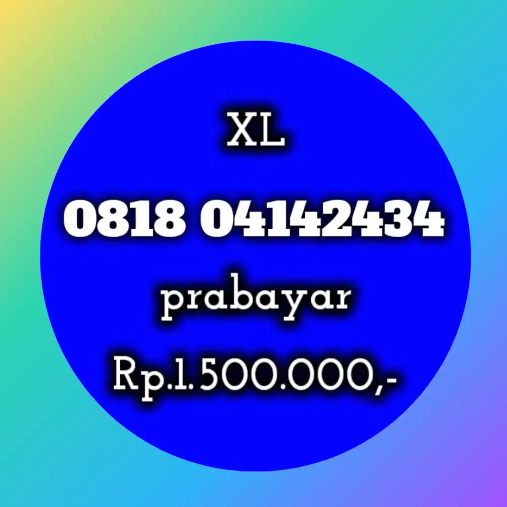NOMOR CANTIK XL 04142434