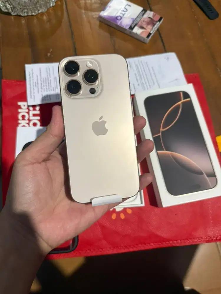 Iphone 16 pro 128 gb dessert titanium ibox garansi on