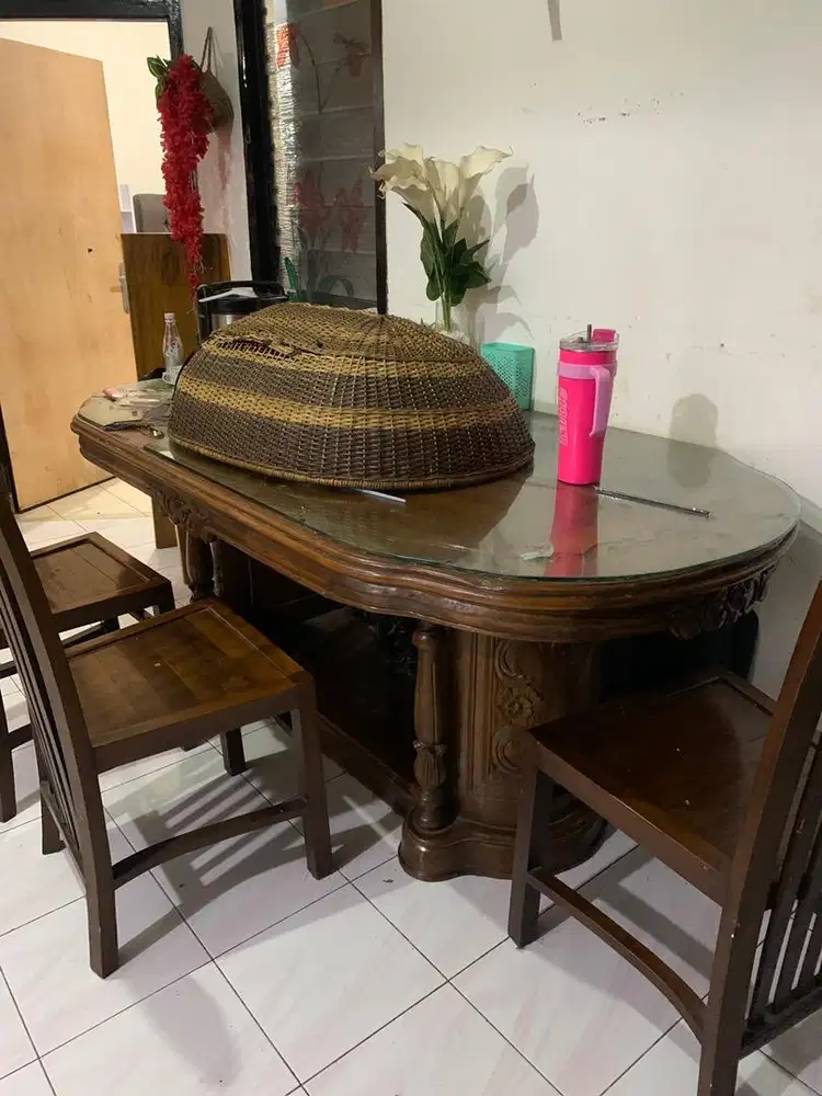 jual meja makan jati