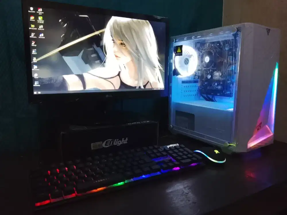 PC AMD A10 7870K +MONITOR FULLSET TINGGAL PAKAI