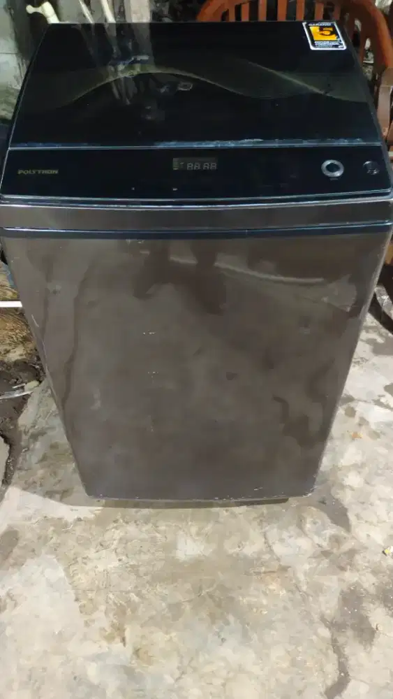 Mesin cuci Otomatis Polytron kapasitas 8,5kg full otomatis