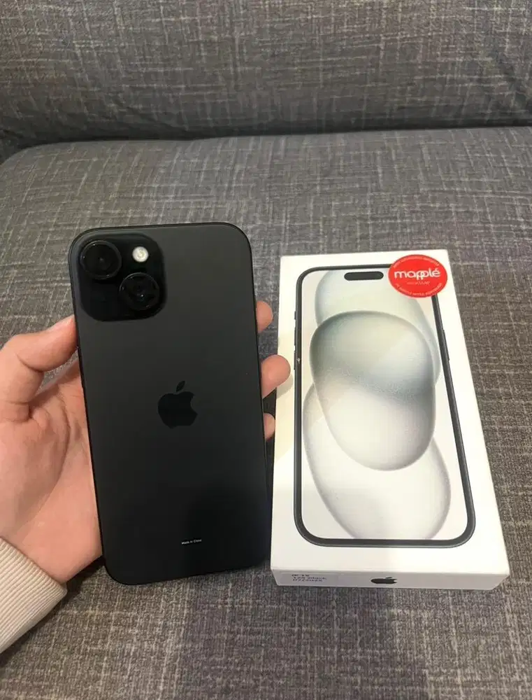 iPhone 15 128gb Black Garansi Resmi iBox Fullset Nominus