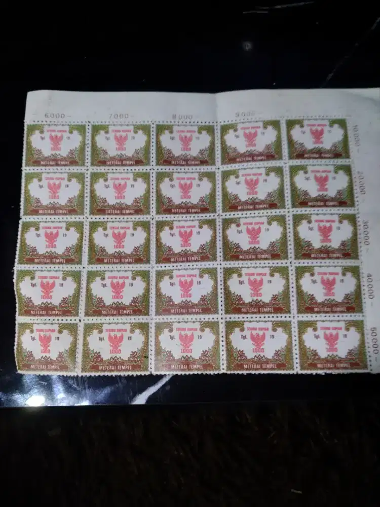 Materai 1000 tahun 1990 an