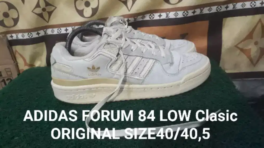 ADIDAS FORUM 84 LOW CLASIC SUEDE ORIGINAL SIZE40/40,5 Kndsi ok90% asli