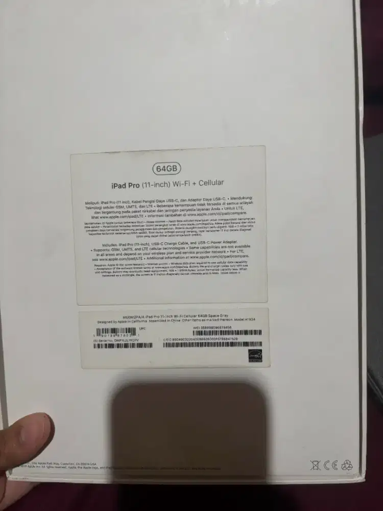 SALE!!! Ipad Pro 11 Inch WIFI + CELLULAR 64Gb Space Gray