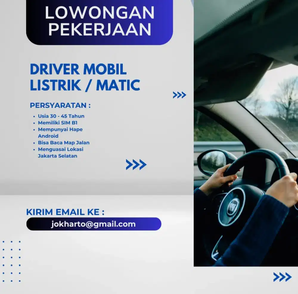 Dibutuhkan segera Driver