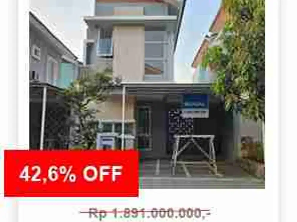 Rumah dijual Harapan Indah Cluster Lavesh Harga Bawah Pasar Turun 40%