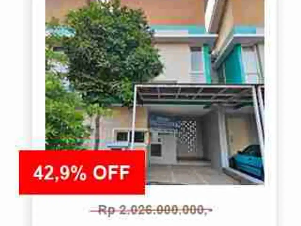 Jual rumah Harga Bawah Pasar Harapan Indah Cluster Lavesh Unit Baru Discount 42% Unit terbatas