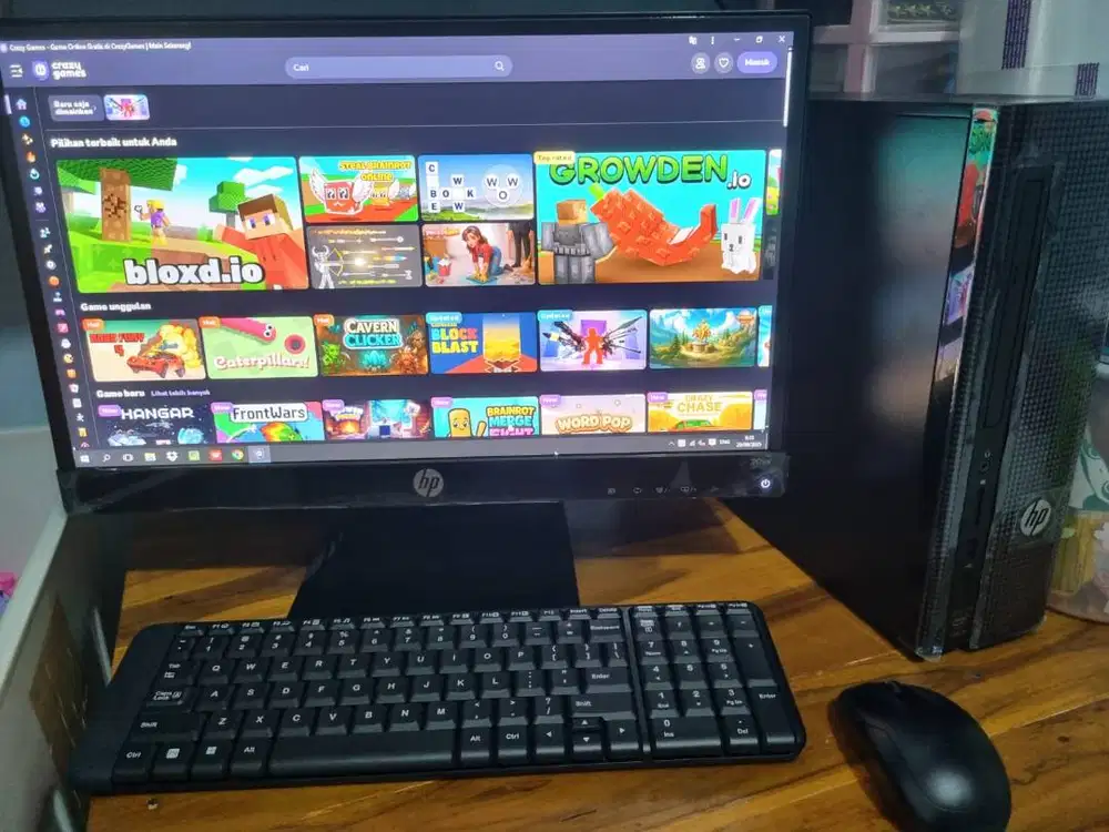 PC Murah HP Slimline Core i5-4460T, 4GB, 1TB, Win 10, 20 Inch Desktop