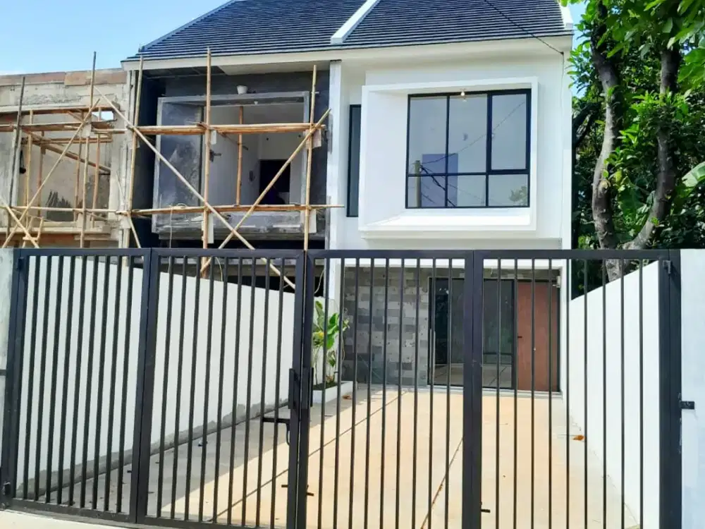 rumah 2 lantai di jatiasih bekasi akses 2 mobil, harga 800 jutaan free biaya-biaya
