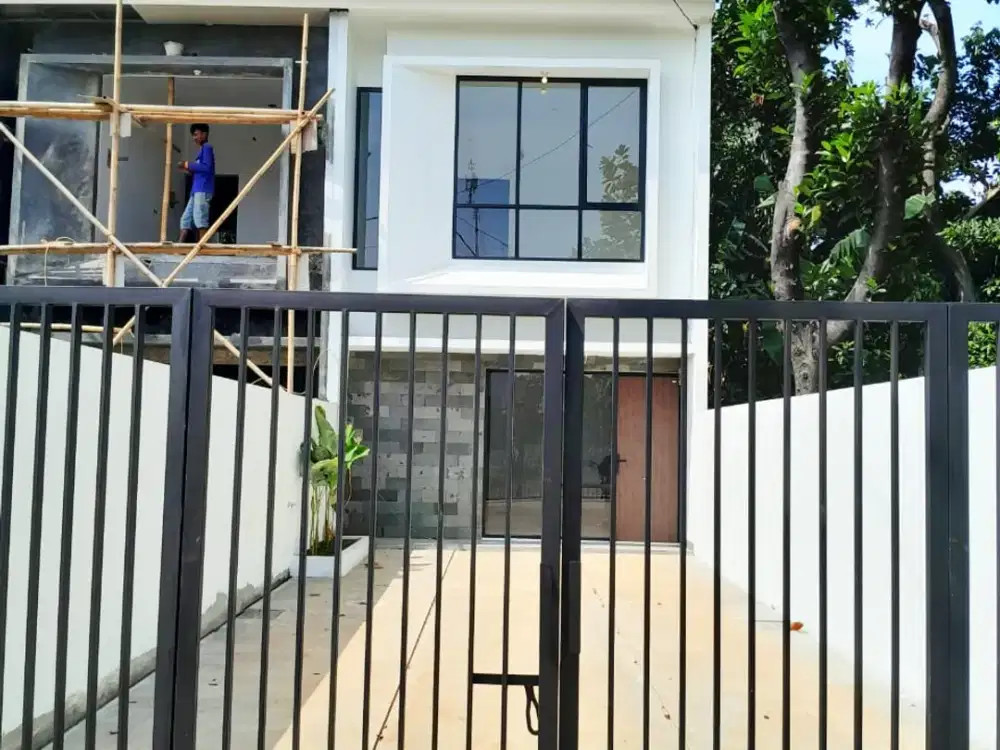 rumah 2 lantai di jatiasih bekasi akses 2 mobil, harga 800 jutaan free biaya-biaya