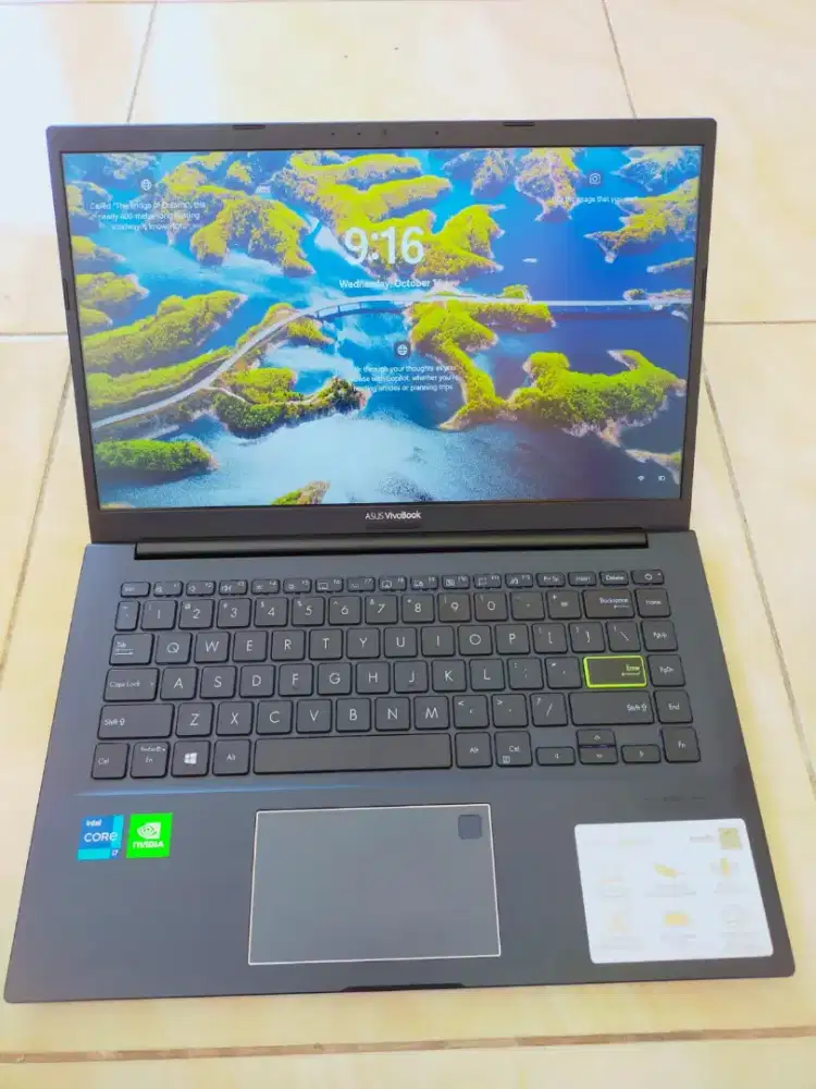 Dijual laptop Asus Vivobook Intel i7-gen 11 ram 16GB  SSD 512GB VGA