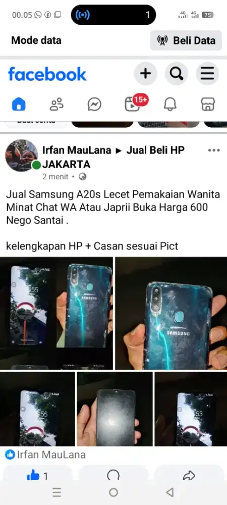SamsungA20s Bekas