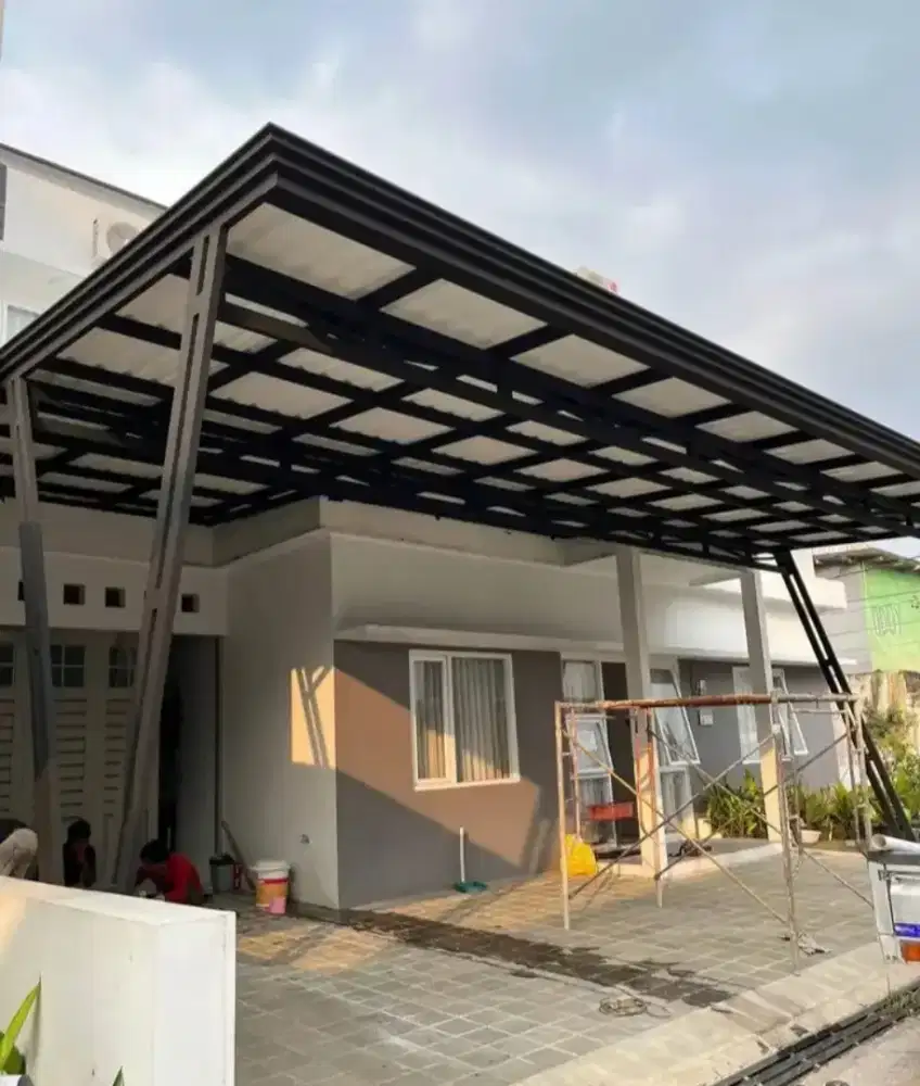 Kanopi atap alderon dobel layar