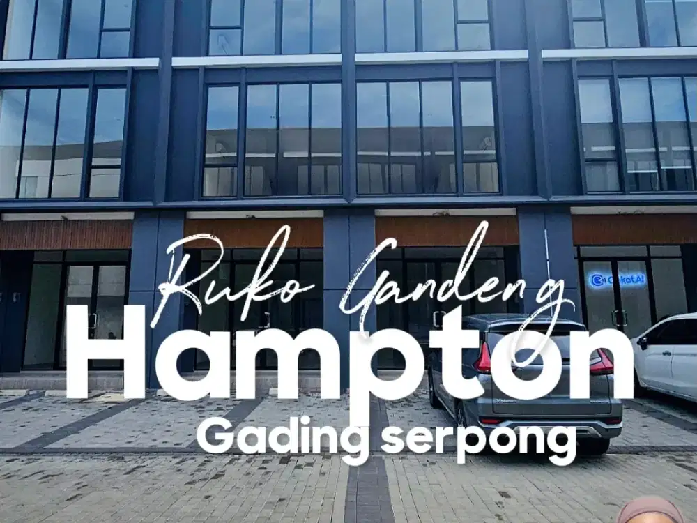 Disewakan ruko gandeng di HAMPTON gading serpong