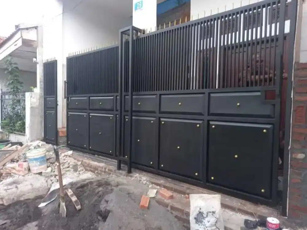 Pagar plat minimalis terbaru