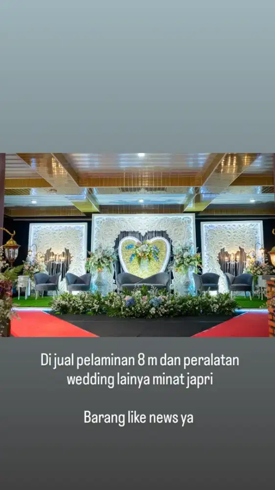 DI JUAL PERALATAN WEDDING MURAH , BORONGAN LIKE NEWS