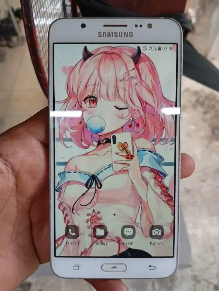 Sale Samsung J7 gold ram 3/16 hp,kabel cas mulus kamera bening