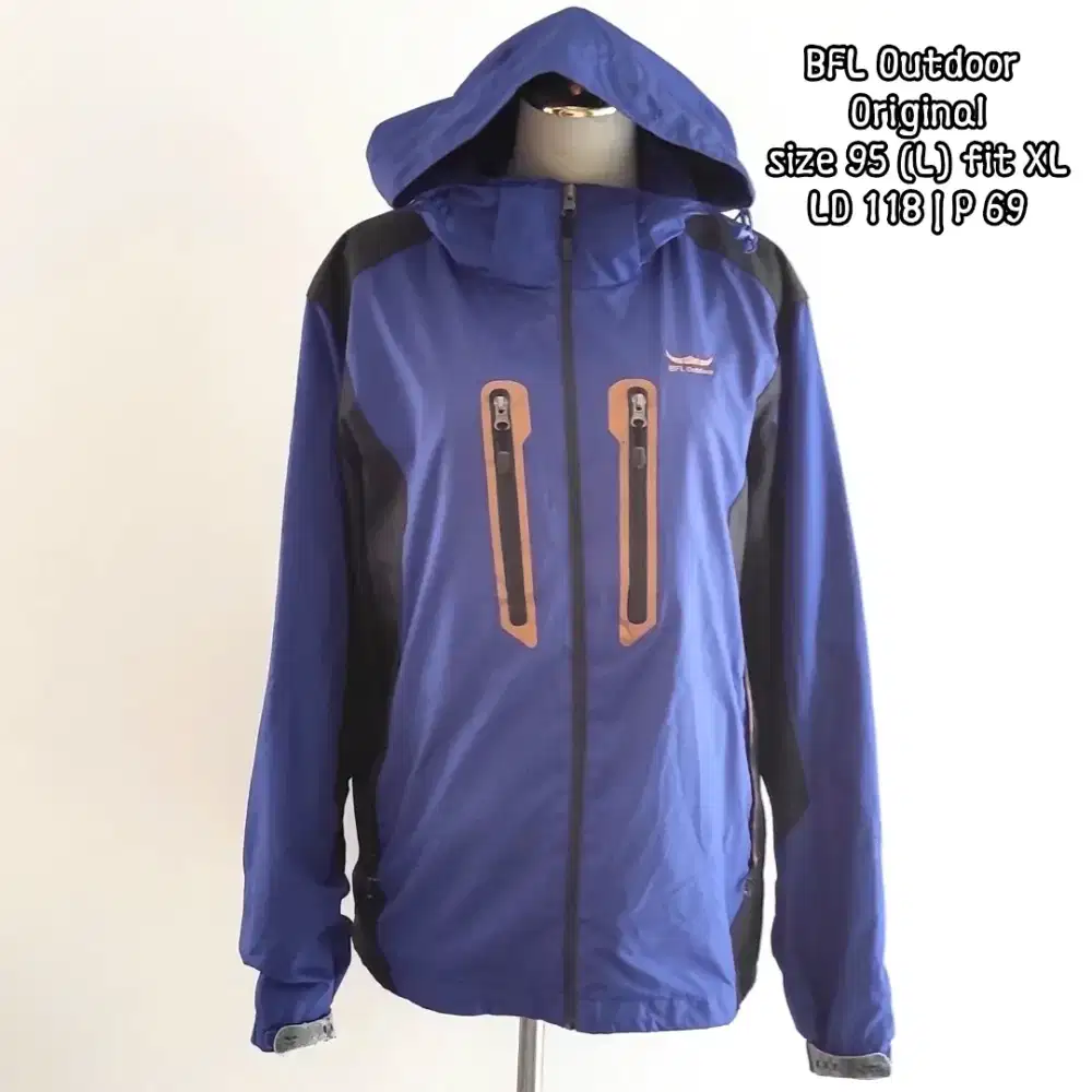 Jaket outdoor jaket gunung BFL Outdoor Ori sz 95 L fit XL, preloved