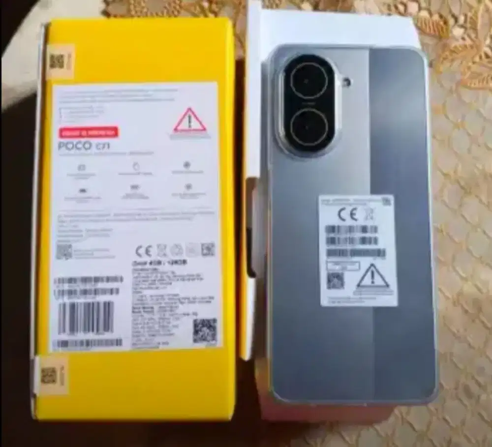 hp poco c71(4+4gb/128gb)fulset mulus android 15 mahar/dpt kembalian