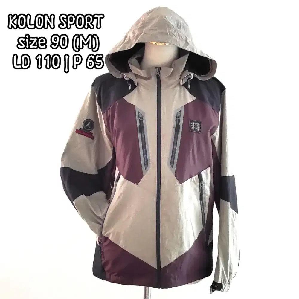 Jaket outdoor jaket gunung waterproof KOLON SPORT sz 90 (M), preloved