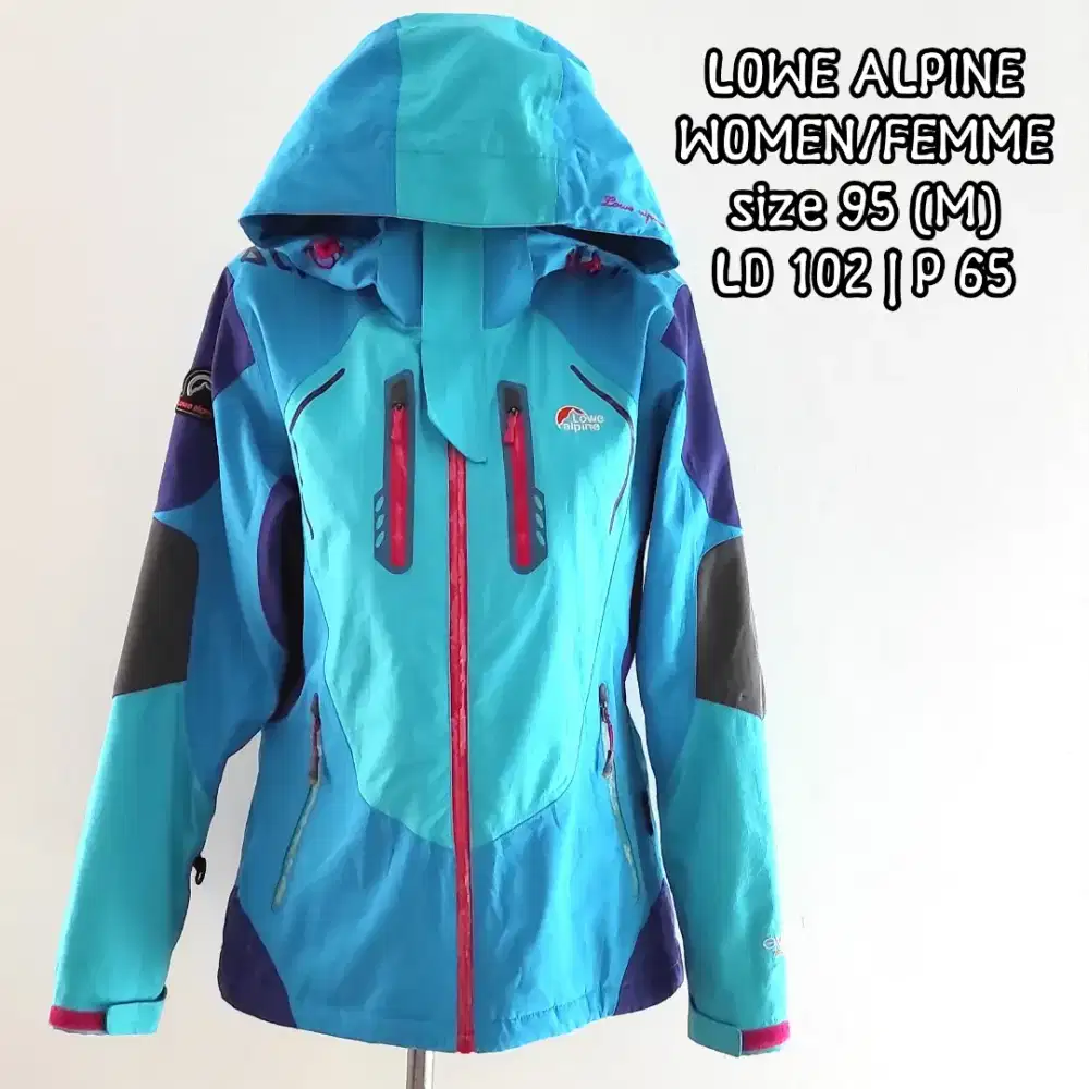 Jaket outdoor jaket gunung waterproof Lowe Alpine sz 95 (M), preloved