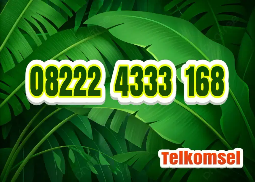 Kartu perdana Telkomsel cantik 168 ilufa