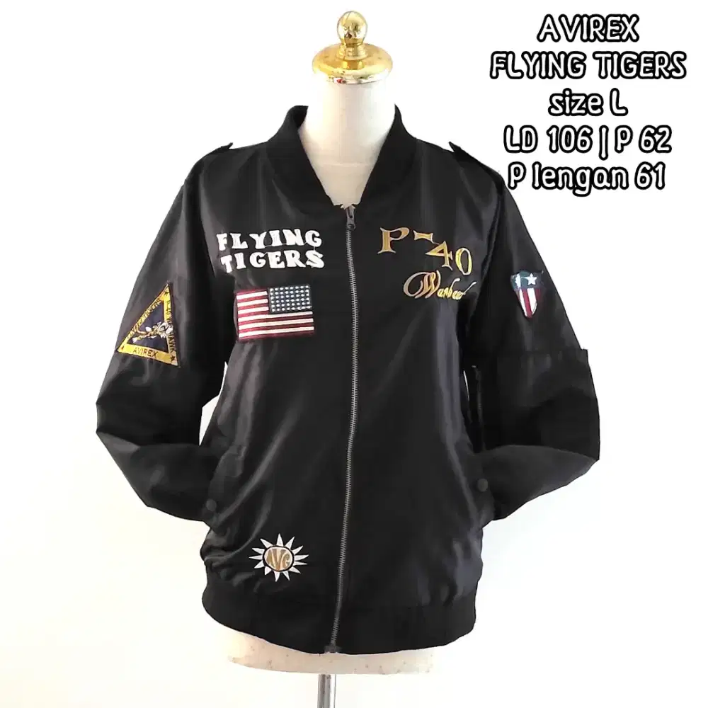 Jaket bomber AVIREX
FLYING TIGERS premium unisex size L, preloved