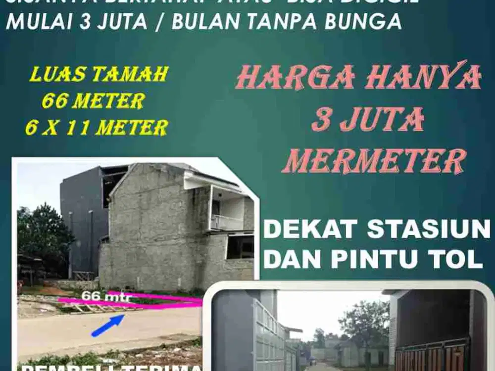 KAVLING DWLWM CIUSTER BISA KREDIT