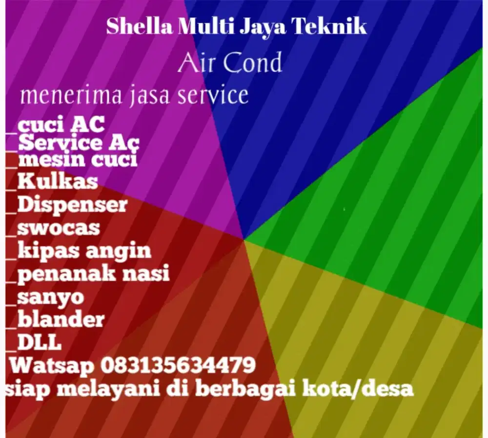 Service cuci ac dan kerusakan AC  DLL