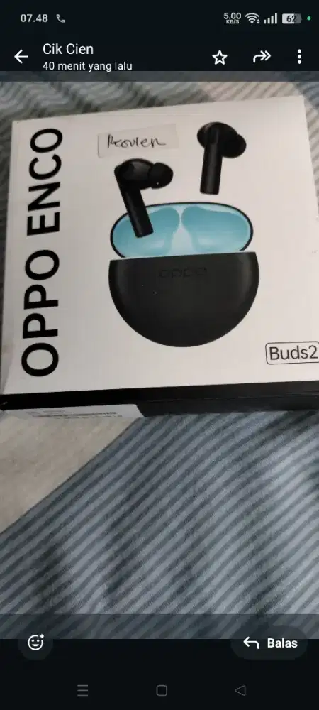 Dijual Oppo buds keadaan masih nyala dng baik