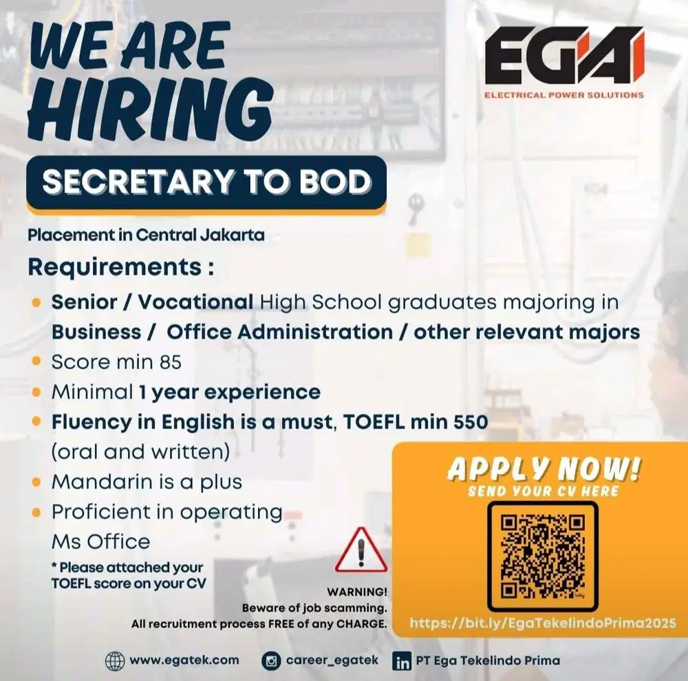 OLXJOBFAIR Secretary to Board of Directors